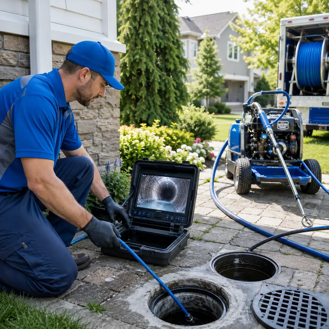 Outdoor drain cleaning professionals serving Sabael, NY