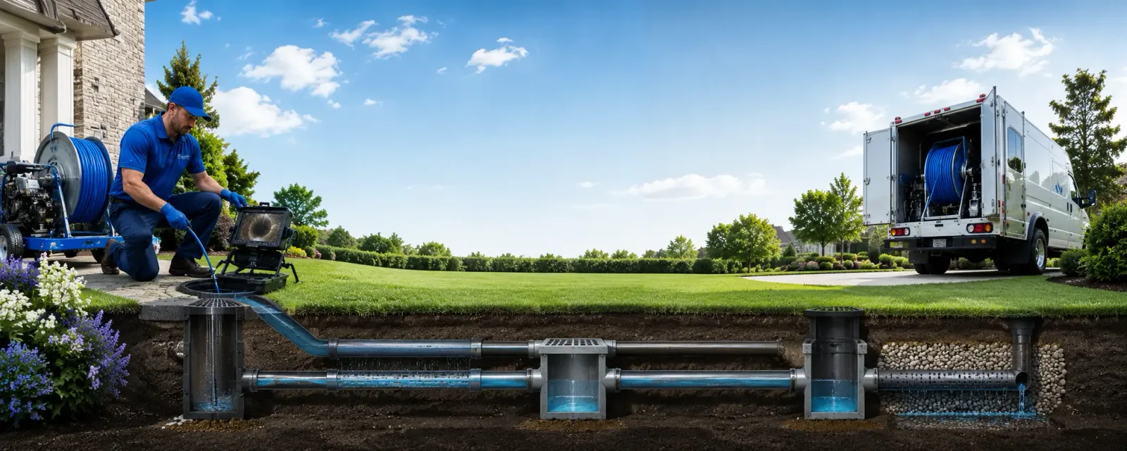 Outdoor drain cleaning information for Sabael, NY